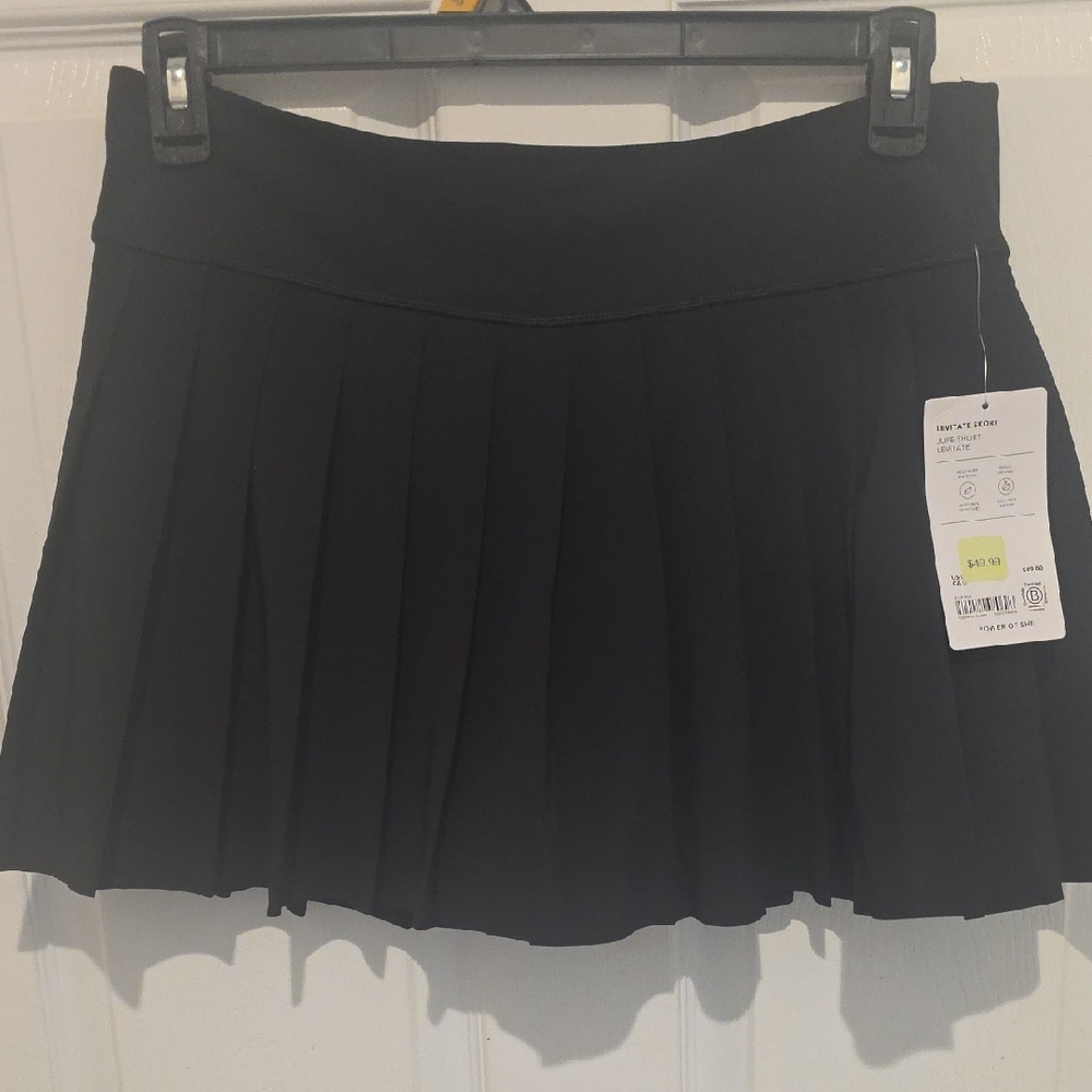 Athleta Black Pleated Mini Skirt